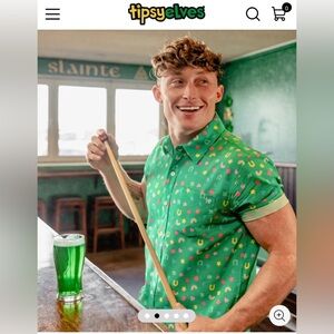 MEN'S LUCKY CHARMER BUTTON DOWN SHIRT